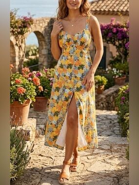 chinese dress ladies Picturesque Cutie Corset Lace-Up A-Line Midi Dress